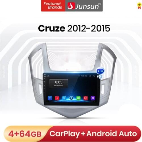Junsun V1 Pro 4G Android 10.0 4G+64G AI Voice Control Car Radio Multimedia Player For Chevrolet Cruze 2012-2015 GPS no 2din dvd