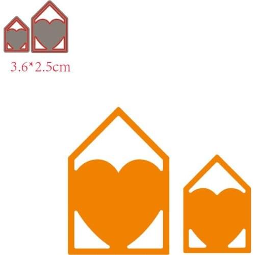 New Design Craft Metal Cutting Dies Heart Tag Set Decoration Scrapbook Album Paper Card Craft Embossing die cuts