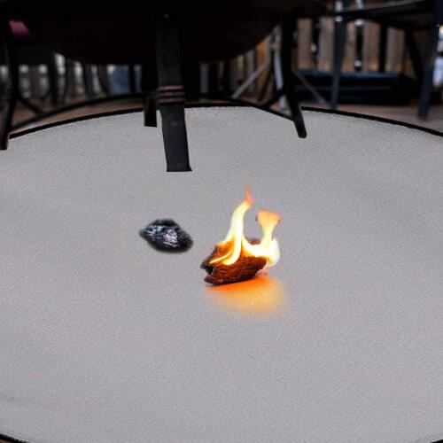 Fire Pit Pad Fireproof Grill Mat 3 Layer Thickened Flame Retardant Ember Mat Blanket Heat Insulation Pad For Picnic Barbecue