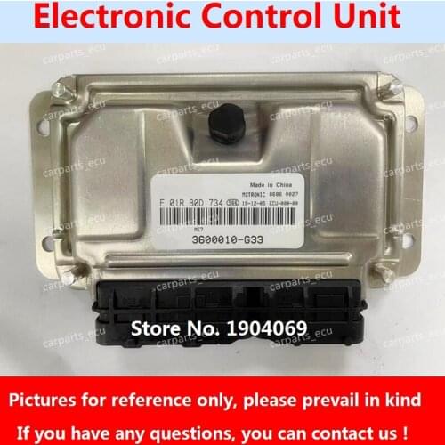 Engine Computer Board F01RB0D734 3600010-G33 F01R00D734 M7.9.7 ECU F01R00D616 3600010-G26 F01RB0D616/0261B03923 For Changan Car