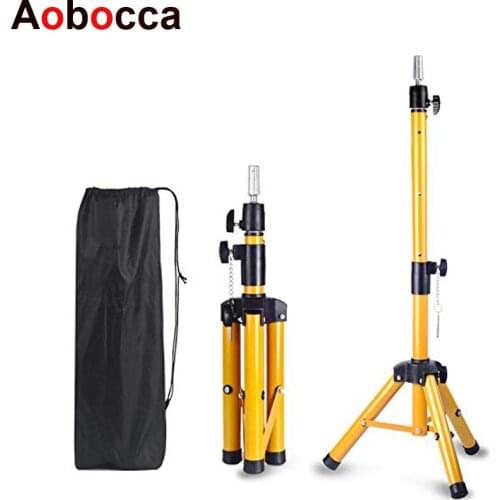 Wig Stand Tripo Adjustable Wig Head Heavy Duty Mannequin Head Stand for Cosmetology Hairdressing Training