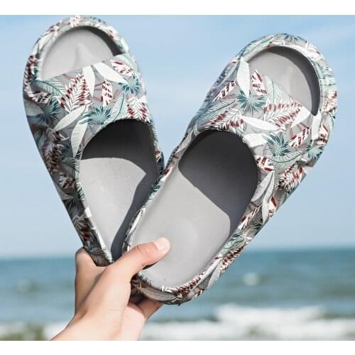 2021 Summer Home Couple Beach Fashion Wild Casual Thick-soled Breathable Mens And Womens Sandals And Slippers 40-45