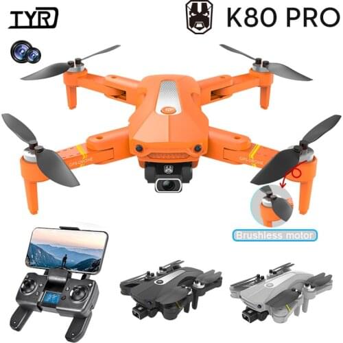 TYRC New K80 GPS Drone 8K HD dual camera with 5G WIFI wide angle FPV real-time transmission rc distance 1.2km professional drone