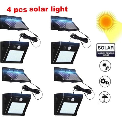 30 LED light PIR Motion Sensor Outdoor Waterproof Solar Powered lamp Waterproof Wall for Garden Yard Path Decorationoptional sep