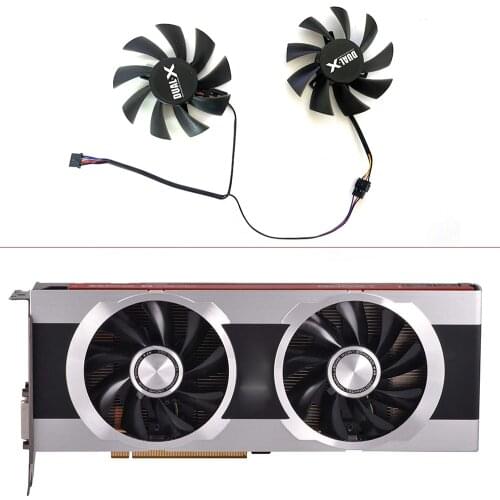 85mm 4pin FD9015U12S FDC10U12S9-C Cooling fan For XFX XFX HD7950 HD 7970 7950 Dual-X Graphics Video Card Cooler Fan GPU DIY