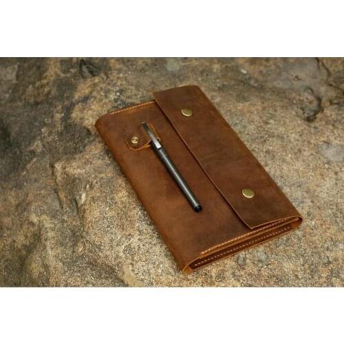 Vintage retro Leather cover for Leuchtturm 1917 Medium A5 Notebook / leather journal cover for Leuchtturm1917 JOTTBOOK A5