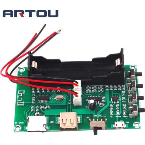 XH-A150 lithium battery Bluetooth digital power amplifiers board 5W+5W support Android DIY small speaker rechargeable