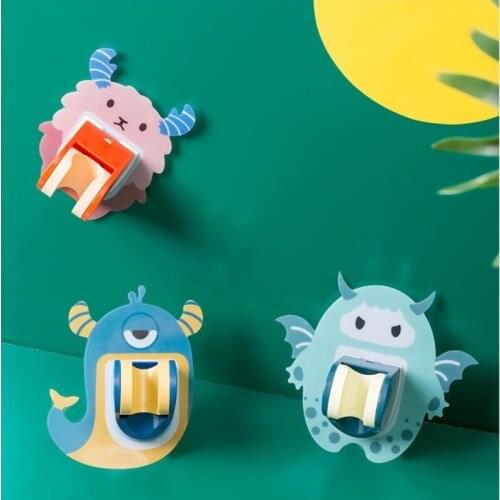 1Pcs Cartoon Wall-Mounted Shower Bracket Punch-Free Adjustable Bathroom Shower Base Suction Cup Tool for Shower Room Storage