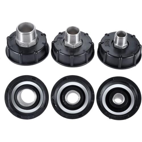 1pc Water Tank Adapter Containers Drain Connector IBC Garden Fittings 60mm Thread