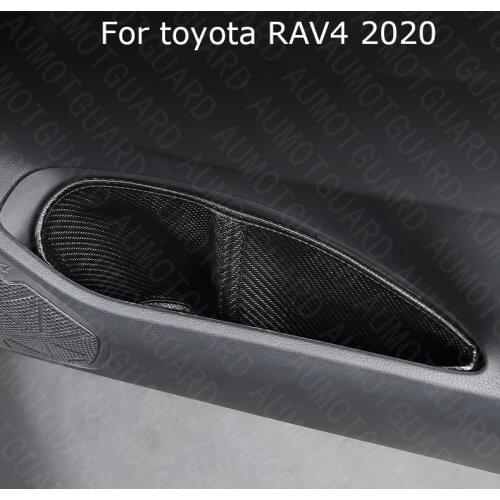 For Toyota RAV4 2020 Door Storage Box Pad Door Slot Pad Storage Pad Modification Decoration 4pcs