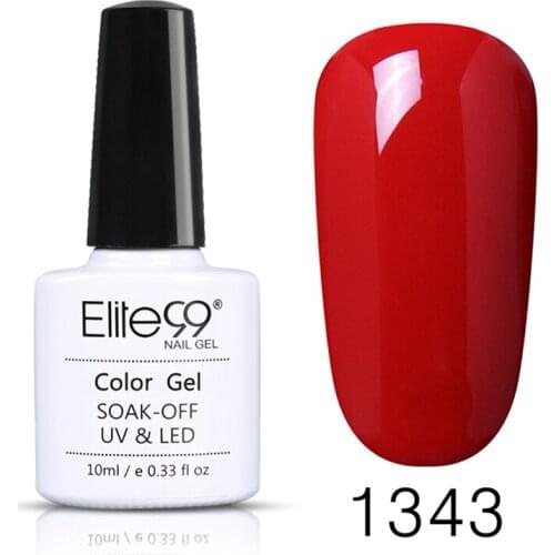 Elite99 10ml Nail Gel Polish Soak Off Pure Nail Color Gel For Nail Art Gel Varnishes Semi-Permanent UV Varnish Nail Gel Manicure