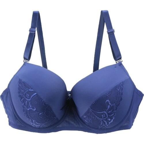 Hot CDE Full Cup Underwear Plus Size Large Lingerie Wireless Adjustable Lace Womens Bra Breast Lining Bras For Ladies