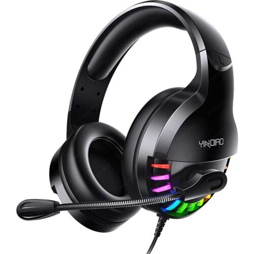 Gaming Headphones Bass Stereo PC Wired Headset With Mic Professional Led Light Gamer Headset for Computer 20