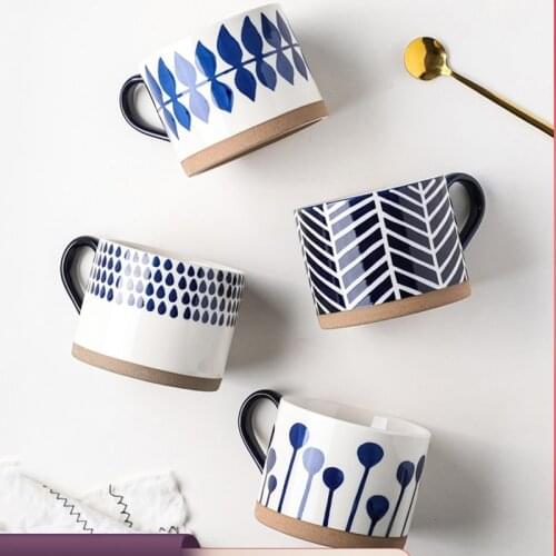 Ceramic Mug Breakfast Cup Large Capacity Coffee Cup Household Ceramic Water Cup Milk Oatmeal Cup Living Room Accessories