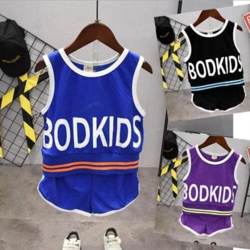 Summer Kids Top+Pant 2Pcs/Sets Children Clothing Sets Toddler Girls Clothing Sets Casual Boys Clothes Sport Suits Outfit 2-7Year