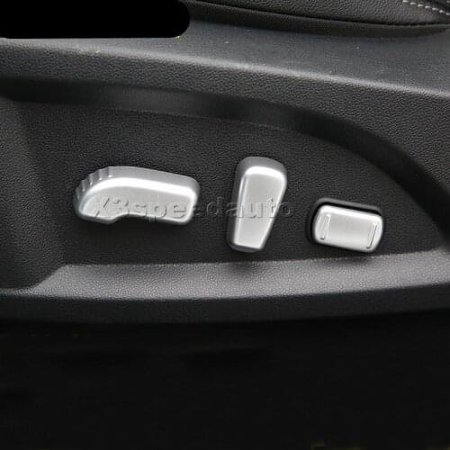 Matte Seat Button Adjustment Switch Control Trim 5pcs For Renault Koleos 2017