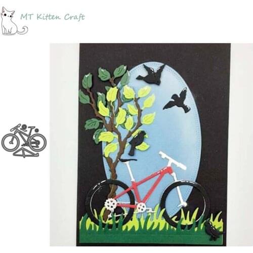 MT Craft Metal Cutting Dies Bicycle Scrapbooking Photo Album Decorative Embossing Stencil Paper Cards Making Crafts Die Cut