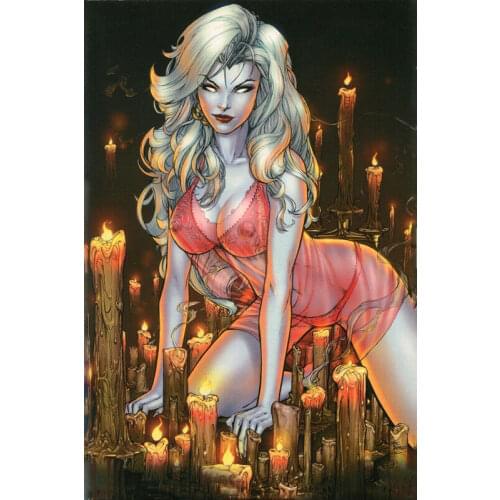 Wall Art HD Prints Pink Skirt Fire Home Decor Poster Pictures Anime Canvas Angry Cute Paintings For Living Room No Frame Artwork