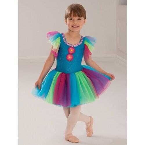 2018 New Girl Ballet Dance Dress Kids Dancing Costume Children Stage Proformance Dancing Competition Suit Ballet Clothes B-2391