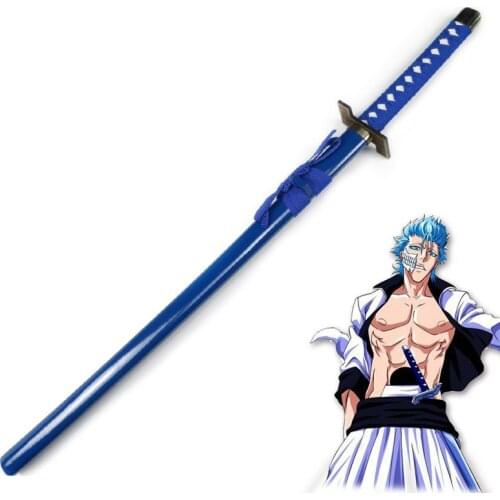BLEACH Grimmjow Jeagerjaques Pantera Zanpakutou Katana Wooden Sword Weapon Props For Chrismas New Year Party Anime Show