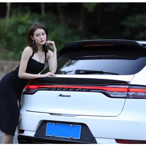 High quality Carbon Fiber Rear Trunk Lip Spoiler Wing Fits For Porsche Macan 2018 2019 2020 2021