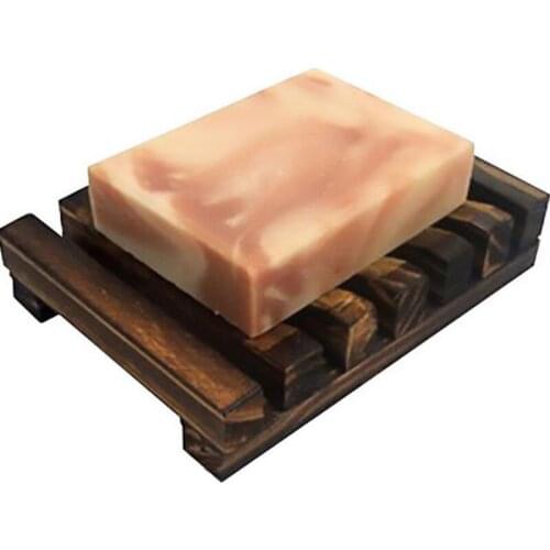 Vintage Style Bathroom Soap Tray Handmade Wood Dish Box Wooden Soap Dishes As Holder Home Bathroom Accessories LX8014