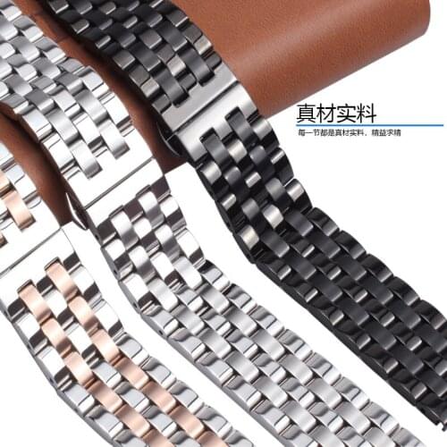 High Quality Stainless Steel Watchbands 16MM 18MM 19MM 20MM 22MM 24MM Black Rose Gold General mens wrist watch Strap bands