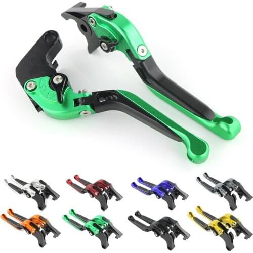 Motorcycle Brake Levers CNC Adjustable Fit For Kawasaki ZX1400 ZZR1400 2016-2018 Foldable Extendable Clutch Brake Levers Alloy
