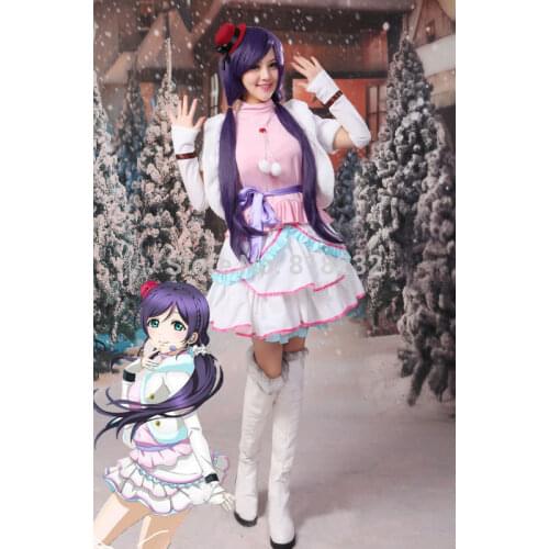 Love Live School Idol Project Snow Halation Nozomi Tojo Vest Tops Dress Uniform Outfit Anime Cosplay Costumes