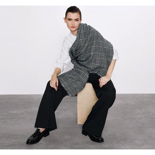 Winter Soft Cashmere Scarf Women Classic Scarves Black Shawls Wraps Thicken Warm Unisex Basic Blanket Tassel Pashmina Stoles