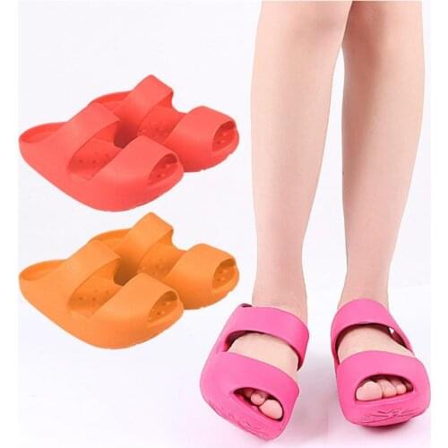 1 Pair EVA Non-Slip Swing Slippers Wedge Sandals Sports Fitness Massage Shoes