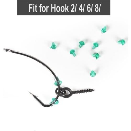 50PCS Carp Fishing Accessories Fishing Hook Stop Rubber Beads Fishing Hook Stopers Stop Beads for Carp Rig Tackle Accessories