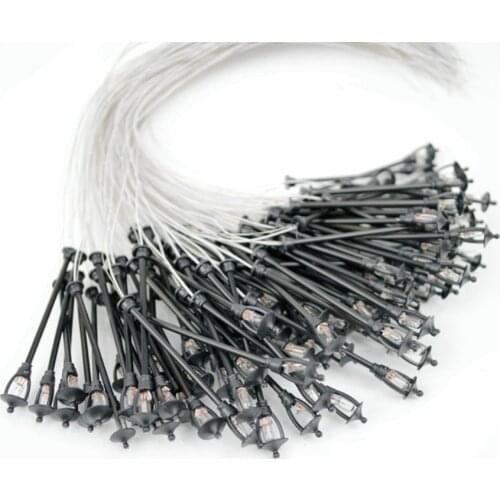 6.5V Miniature HO Architectural Courtyard Light Model Lamppost For Scale Train Layout Scale Lamps