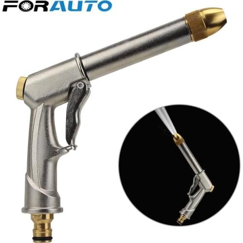 High-pressure Car Water Gun Plated Copper Portable Adjustable Water Spray Pattern For Car Garden Cleaning Cleaning Tools