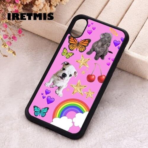 Iretmis 5 5S SE 2020 phone cover cases for iphone 6 6S 7 8 Plus X Xs Max XR 11 12 MINI Pro Soft Silicone TPU Puppy Love