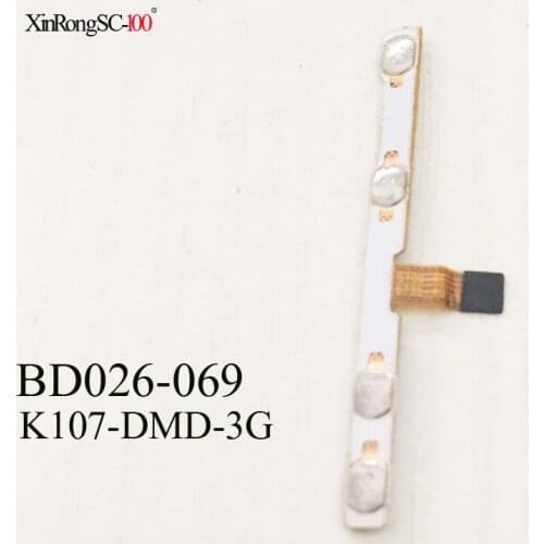 Switch on off Power Volume button Flex cable For BD026-069 K107-DMD-3G tablet conductive flex with sticker