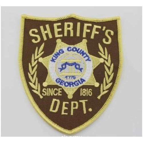 THE WALKING DEAD KING COUNTRY SHERIFF DEPT. jacket PATCH SHOULDER BADGE MILITARY Military Store