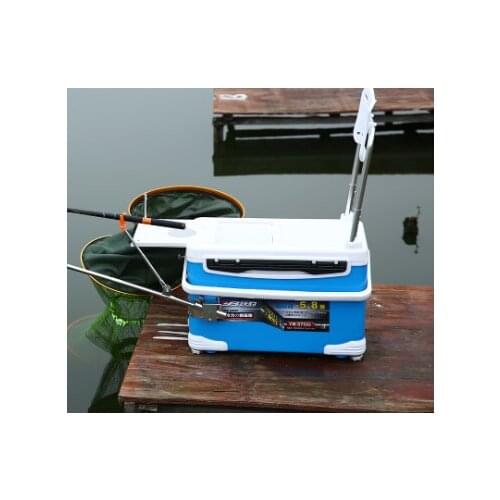 New fishing box competitive fish box 36L fishing box 17 cm lengthened lifting multifunctional thickened fishing box