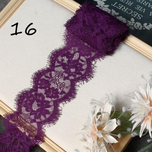 3meter Eyelash lace accessories handmade DIY skirt black and white color eyelashes lace underwear material