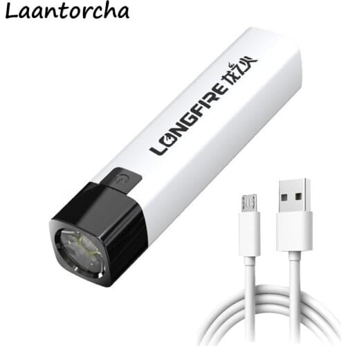 Mini Flashlight Portable USB Rechargeable led flashlight Waterprooft Camping Powerful flashlight Outdoor Ultra Bright torch
