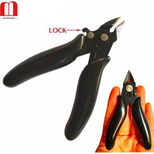 BINOAX Mini Wire Cable Cutters Cutting Side Snips Flush Pliers With Lock Nipper Hand Tools Herramientas