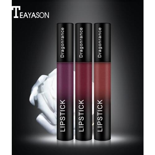 Fashion Sexy Lipstick Waterproof Long Lasting Matte Makeup Red Lips Cosmetics Batom