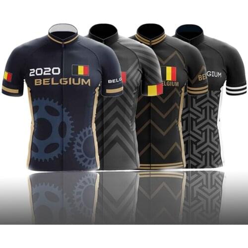 SPTGRVO 2020 BELGIUM Mens Cycling Jersey Racing Bike Clothing Short Sleeve mtb kleding heren Bicycle T-shirt fietskleding heren