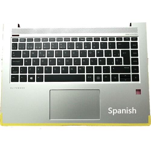 New For HP Elitebook 1040 G4 Palmrest SP Spanish keyboard upper cover FP hole Touchpad 3CY0GKA0190