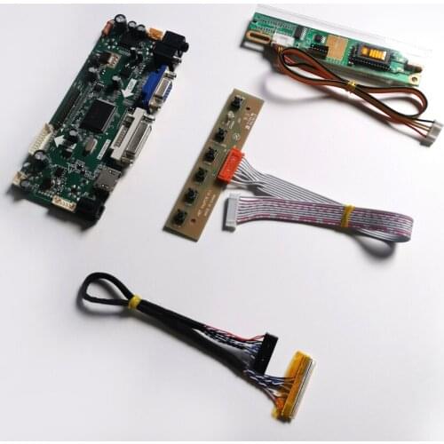 For B154EW04 V7 V8 DVI VGA 1280*800 15.4" LVDS 30Pin CCFL LCD monitor panel M.NT68676 screen controller drive board DIY kit