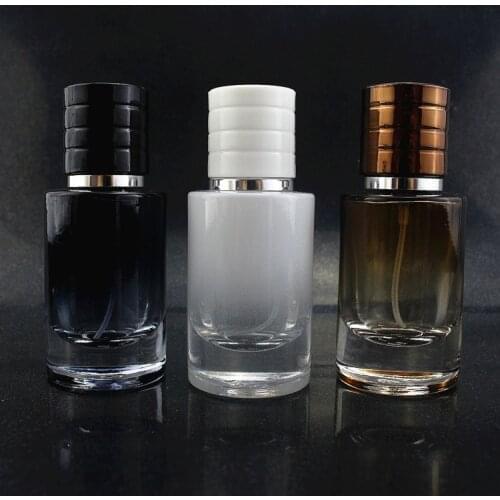 30ML Spray Color Straight Round Bottle Perfume Glass Empty Bottle 4pcs/lot