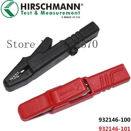 [SA] German imports HIRSCHMANN AK2S 4mm socket or tighten the screw terminal insulated alligator clips --10PCS/LOT