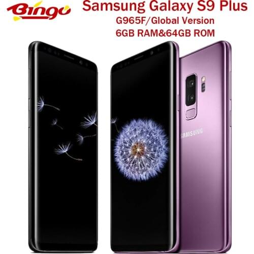Samsung Galaxy S9+ S9 Plus G965F Original 4G LTE Android Mobile Phone Octa Core 6.2" Dual 12MP&8MP RAM 6GB ROM 64G Exynos