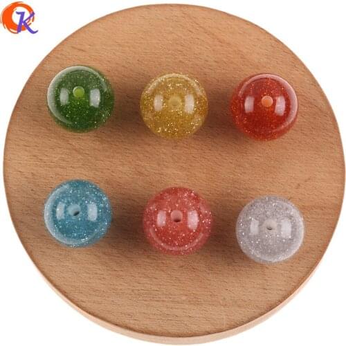 Cordial Design 16MM 20MM Resin Beads/Jewelry Accessories/Round Shape/Glitter Powder Effect/DIY Making/Hand Made/Earring Findings