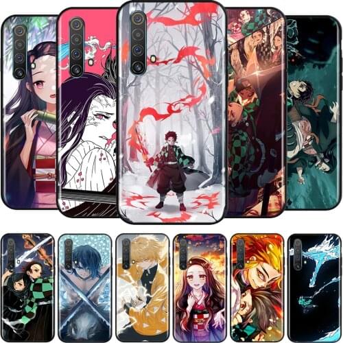 Kimetsu No Yaiba Silicone Cover For Realme V15 X50 X7 X3 Superzoom Q2 C11 C3 7i 6i 6s 6 Global Pro 5G Phone Case